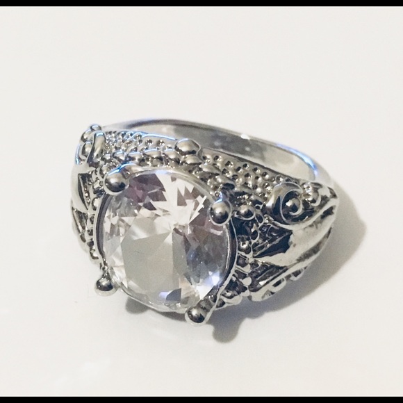 6.84ct Simulated Diamond Chunky Pinky Ring Set - Picture 7 of 7